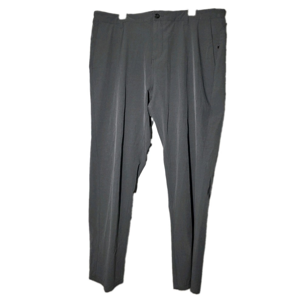 Vuori Meta Pants Men's 38x27 Gray Slim Chino 5 Pocket Travel Performance
